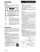 Предварительный просмотр 2 страницы Aiwa XR-MD95 Operating Instructions Manual