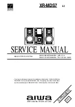 Aiwa XR-MDS7 EZ Service Manual предпросмотр