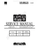 Предварительный просмотр 1 страницы Aiwa XR-MK25 Service Manual