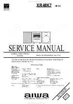 Aiwa XR-MK7 Service Manual предпросмотр