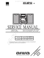 Aiwa XR-MP50 Service Manual предпросмотр