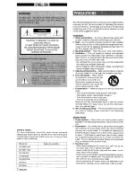 Предварительный просмотр 2 страницы Aiwa XR-MT1000 Operating Instructions Manual