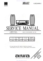 Aiwa XR-X7 Service Manual preview