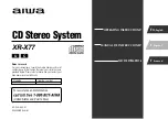 Aiwa XR-X77 Operating Instructions Manual preview