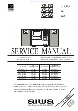 Aiwa XS-G3 SERIES Service Manual preview