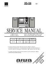 Aiwa XS-G6 Service Manual предпросмотр