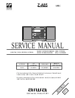 Aiwa Z-A85 Service Manual предпросмотр