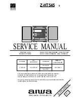 Предварительный просмотр 1 страницы Aiwa Z-HT545 Service Manual