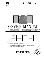 Предварительный просмотр 1 страницы Aiwa Z-HT730 Service Manual