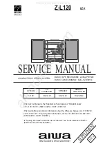 Предварительный просмотр 1 страницы Aiwa Z-L120 Service Manual