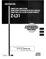 Aiwa Z-L31 Operating Instructions Manual предпросмотр