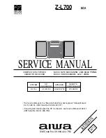 Aiwa Z-L700 Service Manual preview