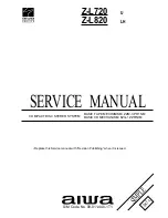 Aiwa Z-L720 Service Manual предпросмотр