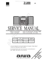 Preview for 1 page of Aiwa Z-L900 Service Manual