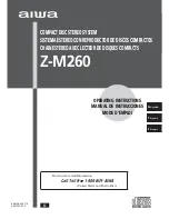 Aiwa Z-M260 Operating Instructions Manual предпросмотр