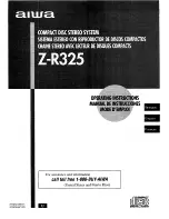 Aiwa Z-R325 Operating Instructions Manual предпросмотр