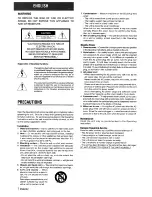 Preview for 2 page of Aiwa Z-R325 Operating Instructions Manual