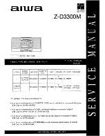 Aiws Z-D3300M Service Manual preview