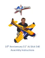 AJ Aircraft 10th Anniversary 51" Slick 540 Assembly Instructions Manual preview