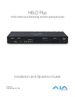 AJA Video Systems Inc HELO Plus Installation And Operation Manual preview