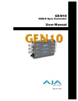 AJA GEN10 User Manual preview