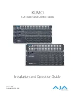 AJA kumo 1604 Installation And Operation Manual предпросмотр