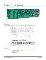 Preview for 4 page of AJA OG-3G-AMA Installation And Operation Manual