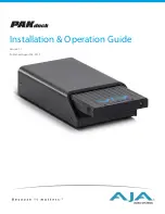 AJA PAKdock Installation & Operation Manual preview