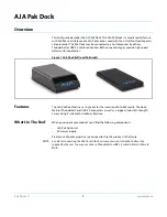 Preview for 3 page of AJA PAKdock Installation & Operation Manual