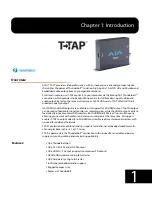 Preview for 7 page of AJA T-TAP Installation And Operation Manual