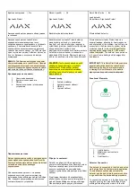 AJAX LeaksProtect Quick Start Manual preview