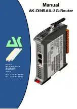 AK-NORD AK-DINRAIL-3G-Router Manual preview