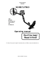 Preview for 1 page of AKA SOREX PRO Operating Manual