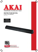 Preview for 1 page of Akai A58063 Instruction Manual