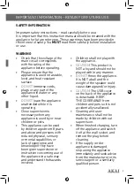 Preview for 3 page of Akai A58066 Instruction Manual