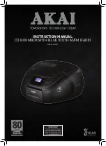 Akai A60027 Instruction Manual предпросмотр