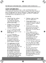 Preview for 3 page of Akai A61016 Instruction Manual