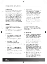 Preview for 6 page of Akai A61016 Instruction Manual