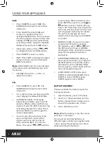 Preview for 8 page of Akai A61016 Instruction Manual