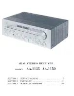 Предварительный просмотр 2 страницы Akai AA-1135 Service Manual