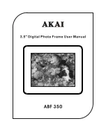 Preview for 1 page of Akai ABF 350 User Manual