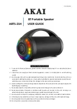 Preview for 1 page of Akai ABTS-21H User Manual