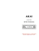 Предварительный просмотр 7 страницы Akai ACA-271UR Instruction Manual