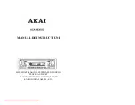 Preview for 1 page of Akai ACA-3630UC Instruction Manual