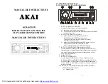 Предварительный просмотр 3 страницы Akai aca-601ur Instruction Manual