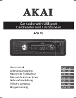 Akai ACA10 User Manual предпросмотр