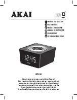 Предварительный просмотр 1 страницы Akai ACP-64 User Manual