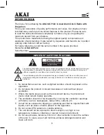 Предварительный просмотр 10 страницы Akai ACP-64 User Manual