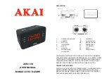 Предварительный просмотр 1 страницы Akai ACR-1318 User Manual