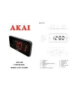 Akai ACR-3899 User Manual preview